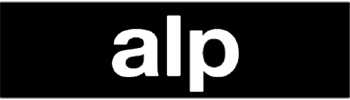 alp logo blanco y negro